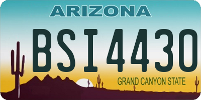 AZ license plate BSI4430