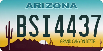 AZ license plate BSI4437