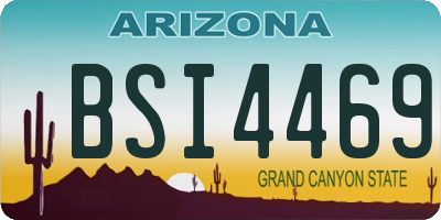 AZ license plate BSI4469