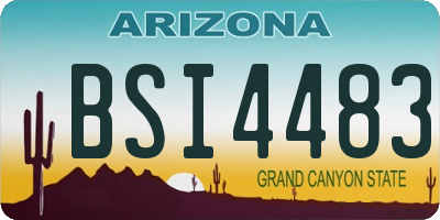 AZ license plate BSI4483