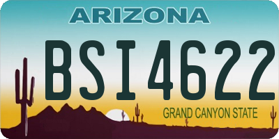 AZ license plate BSI4622