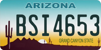 AZ license plate BSI4653
