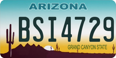 AZ license plate BSI4729