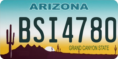 AZ license plate BSI4780