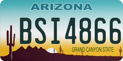 AZ license plate BSI4866
