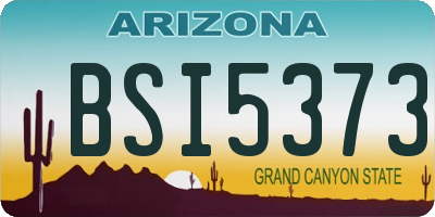 AZ license plate BSI5373