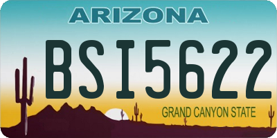 AZ license plate BSI5622