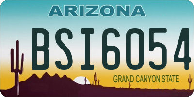 AZ license plate BSI6054
