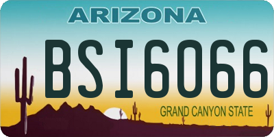 AZ license plate BSI6066