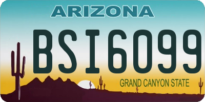 AZ license plate BSI6099