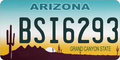 AZ license plate BSI6293