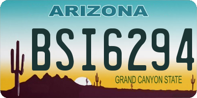 AZ license plate BSI6294