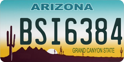 AZ license plate BSI6384