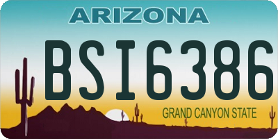 AZ license plate BSI6386