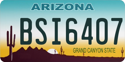 AZ license plate BSI6407