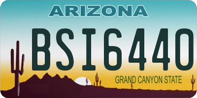 AZ license plate BSI6440