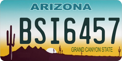 AZ license plate BSI6457