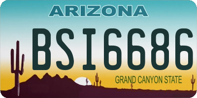 AZ license plate BSI6686