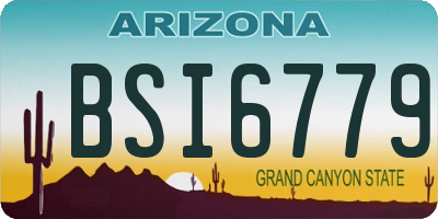 AZ license plate BSI6779