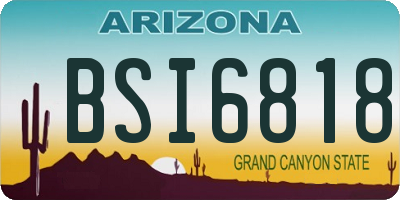 AZ license plate BSI6818