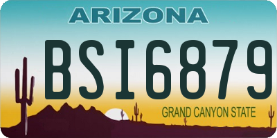 AZ license plate BSI6879