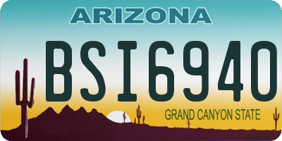 AZ license plate BSI6940