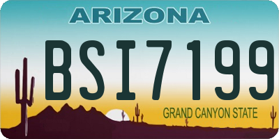 AZ license plate BSI7199