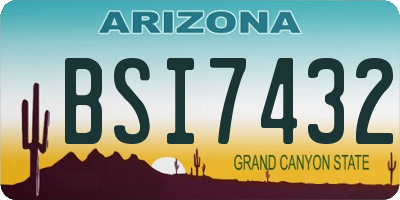 AZ license plate BSI7432
