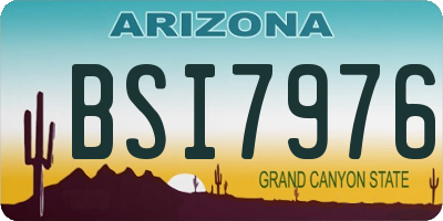 AZ license plate BSI7976