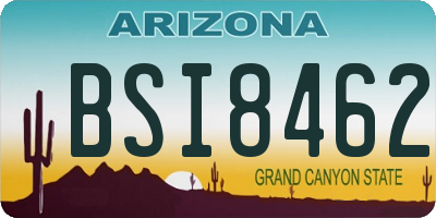 AZ license plate BSI8462
