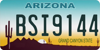 AZ license plate BSI9144
