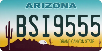 AZ license plate BSI9555