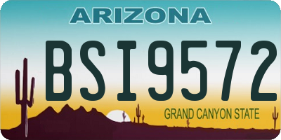 AZ license plate BSI9572