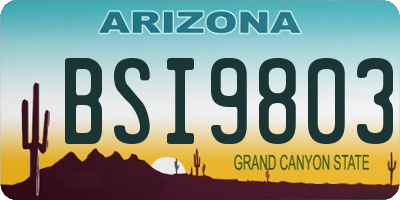 AZ license plate BSI9803