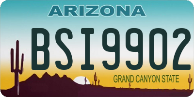 AZ license plate BSI9902