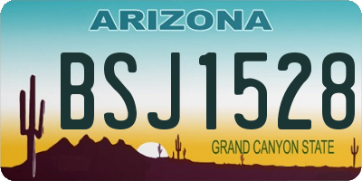 AZ license plate BSJ1528