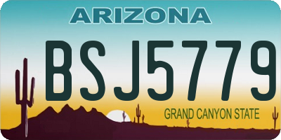 AZ license plate BSJ5779