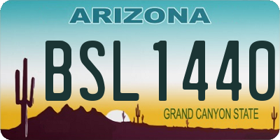 AZ license plate BSL1440