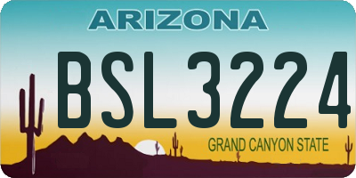 AZ license plate BSL3224