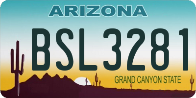 AZ license plate BSL3281