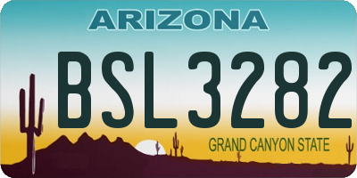 AZ license plate BSL3282