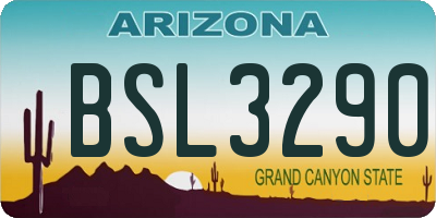 AZ license plate BSL3290