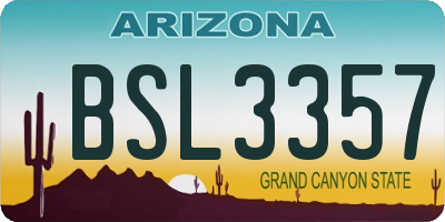 AZ license plate BSL3357