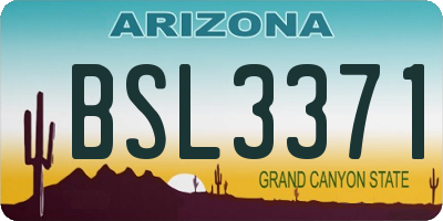AZ license plate BSL3371