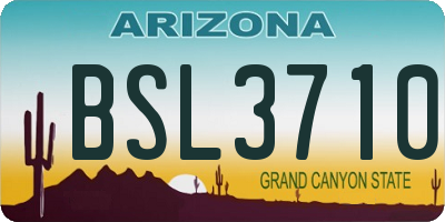 AZ license plate BSL3710