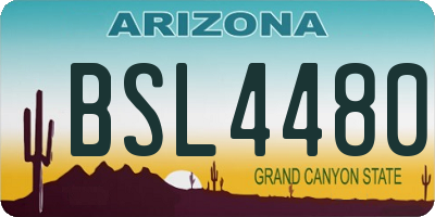 AZ license plate BSL4480