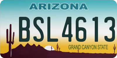 AZ license plate BSL4613