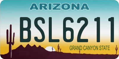 AZ license plate BSL6211