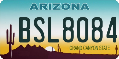 AZ license plate BSL8084