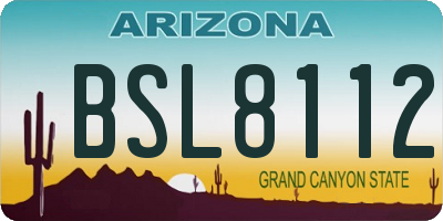 AZ license plate BSL8112
